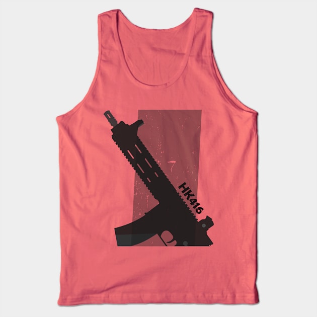 HK416 gun Tank Top by tottlekopp